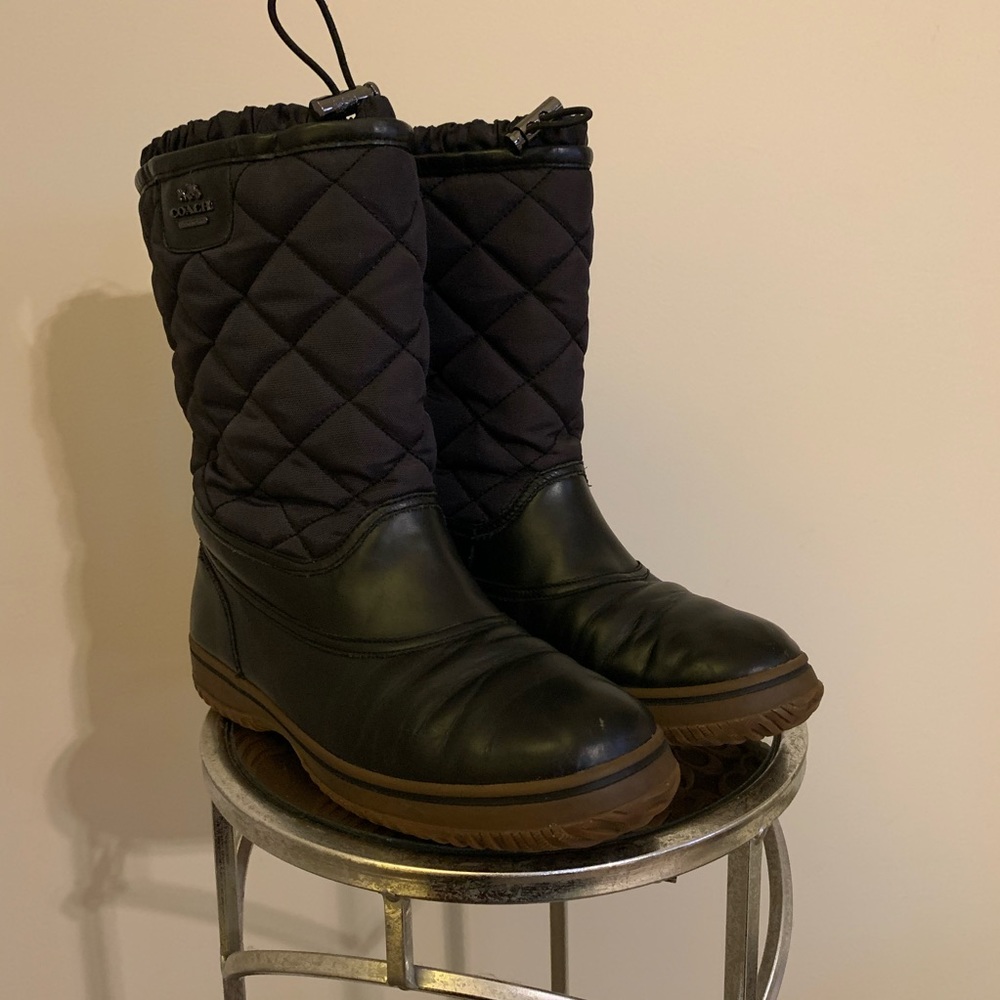 Coach Quilted Winter Boots